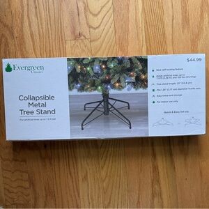 Collapsible Metal Tree Stand - Black